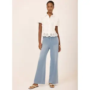 Mint Velvet Mid Indigo Wide Jeans
